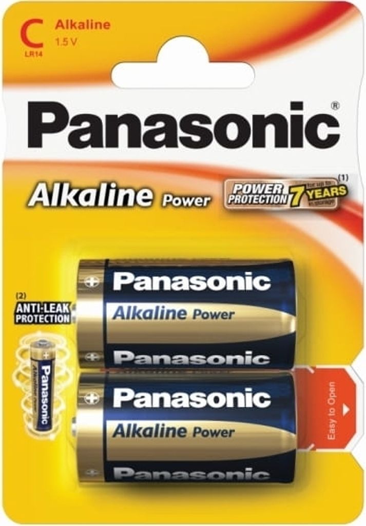 Goobay LR14 2-BL Panasonic Alkaline Power, Jednorazowa Zdjęcie produktu 