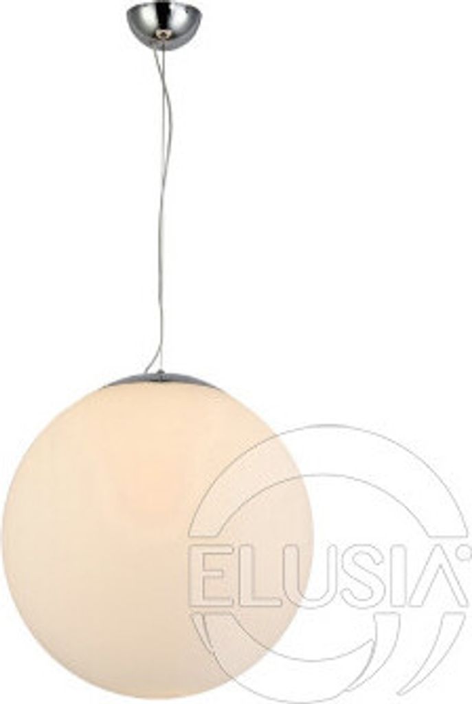 Pendelleuchte Ball Weiß E27 max. 40W, höhenverstellbar, Durchmesser 40 cm