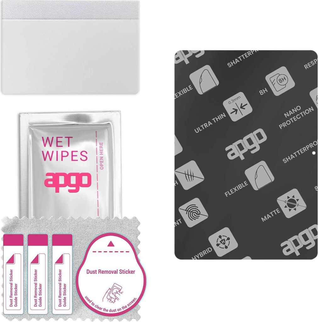 apgo Hybrid Schutzglas, Matt, kompatibel mit Umidigi G3 Tab, Flexible Nano Glass, toller Ersatz für Hartglas, kratzfester Displayschutzglas, Displ...