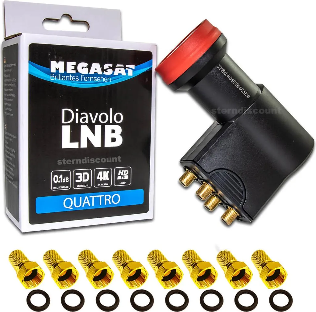 Megasat 0401066 Diavolo Quattro LNB: Esperienza 4K UHD Definitiva