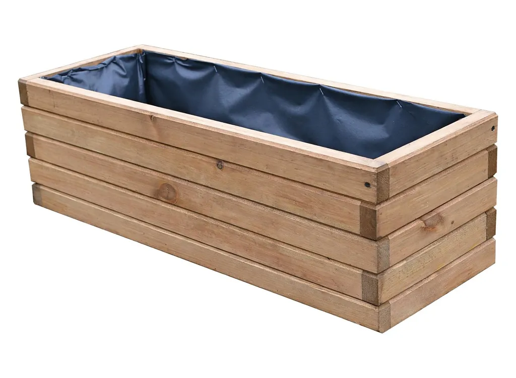 Jardinière bois 80 cm durable - Fini les pots en plastique fragiles