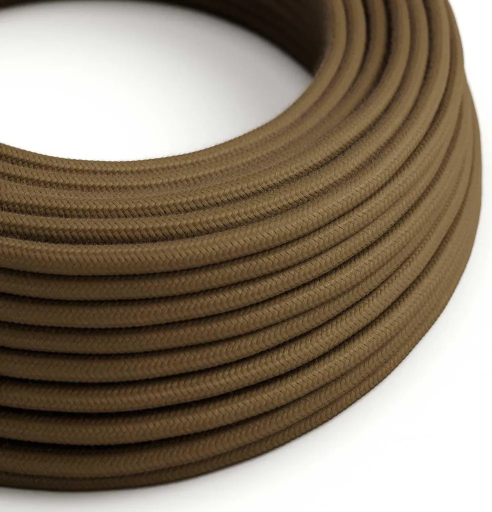 Creative-Cables : Câble électrique textile 10m Espresso Brown 2x0,75mm