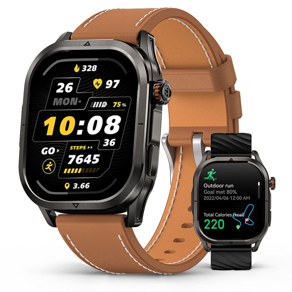 2025 KOSPET MAGIC P10 Smartwatch Herren Smartwatch Damen mit GPS, 50 Tagen Akkulaufzeit, 1,96-Zoll-AMOLED-Display, 5 ATM Wasserdicht mit Android IOS