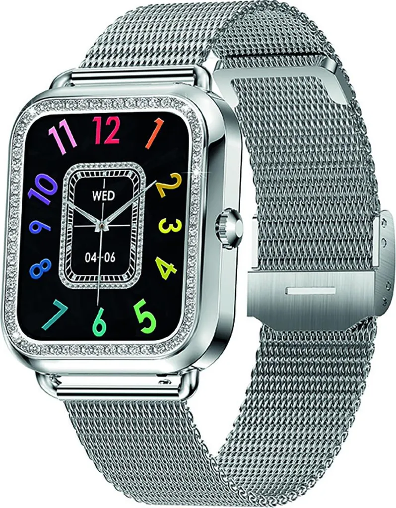 Smartwatch Maria Avizar argent : gérez vos appels et santé au poignet