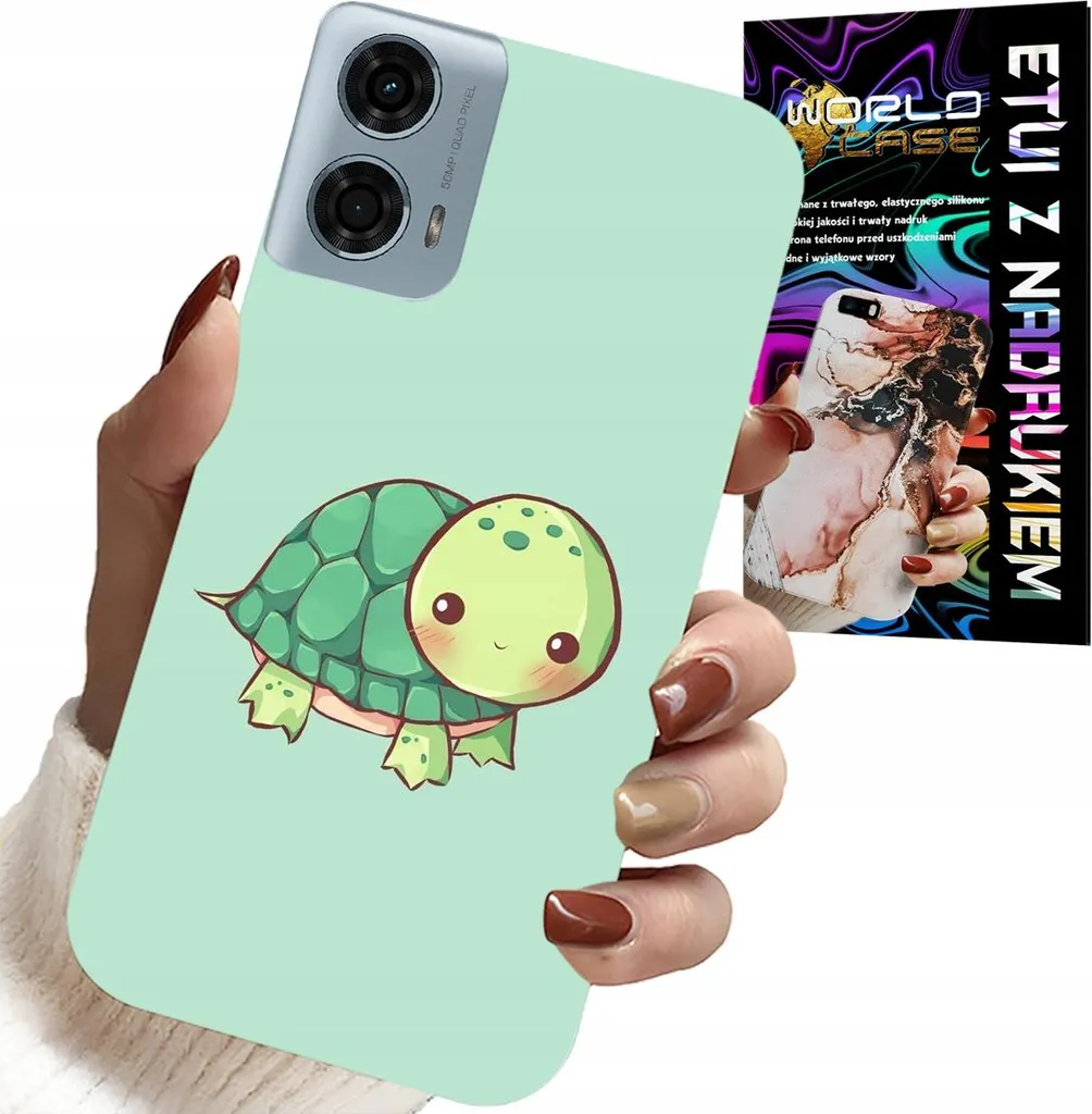 Custodia Elegante Tartarughe Motorola Moto G85 5G + Vetro Protettivo