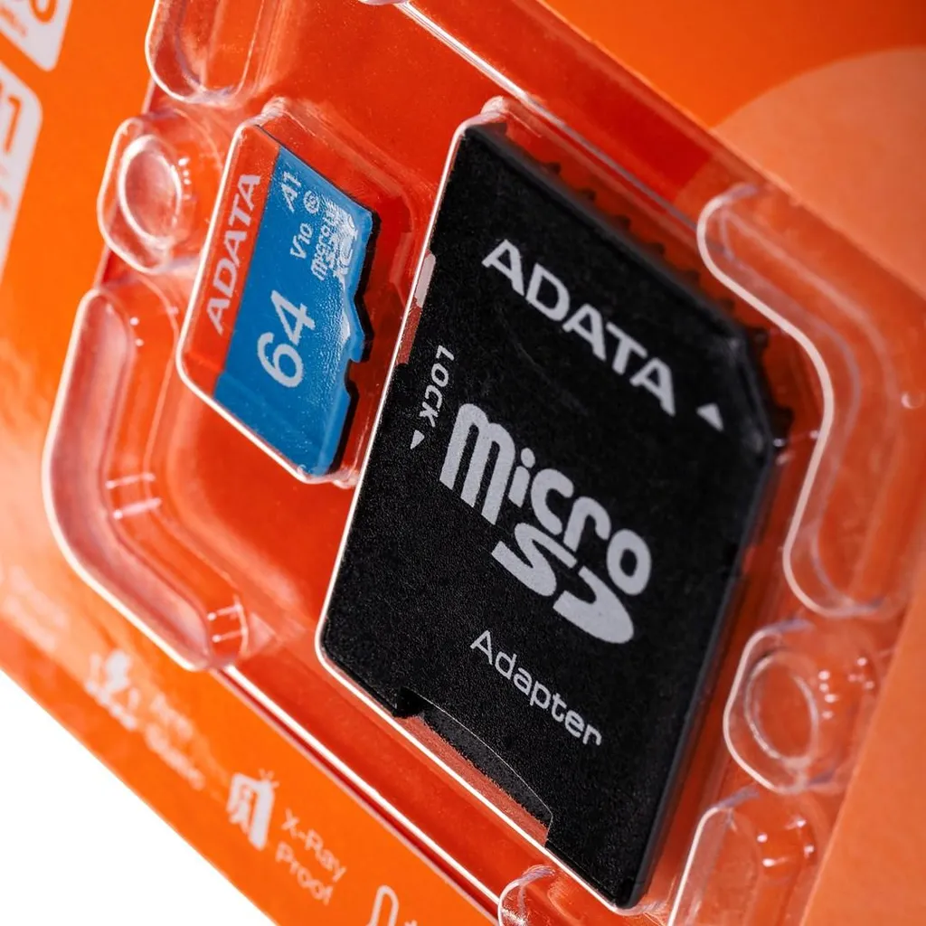 Memoria 64GB ADATA MicroSDXC per Tablet e Smartphone - Serie Premier A1 - 12