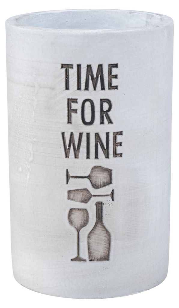Beton Weinkühler Grau H21cm Flaschenkühler Time For Wine Produktbild 