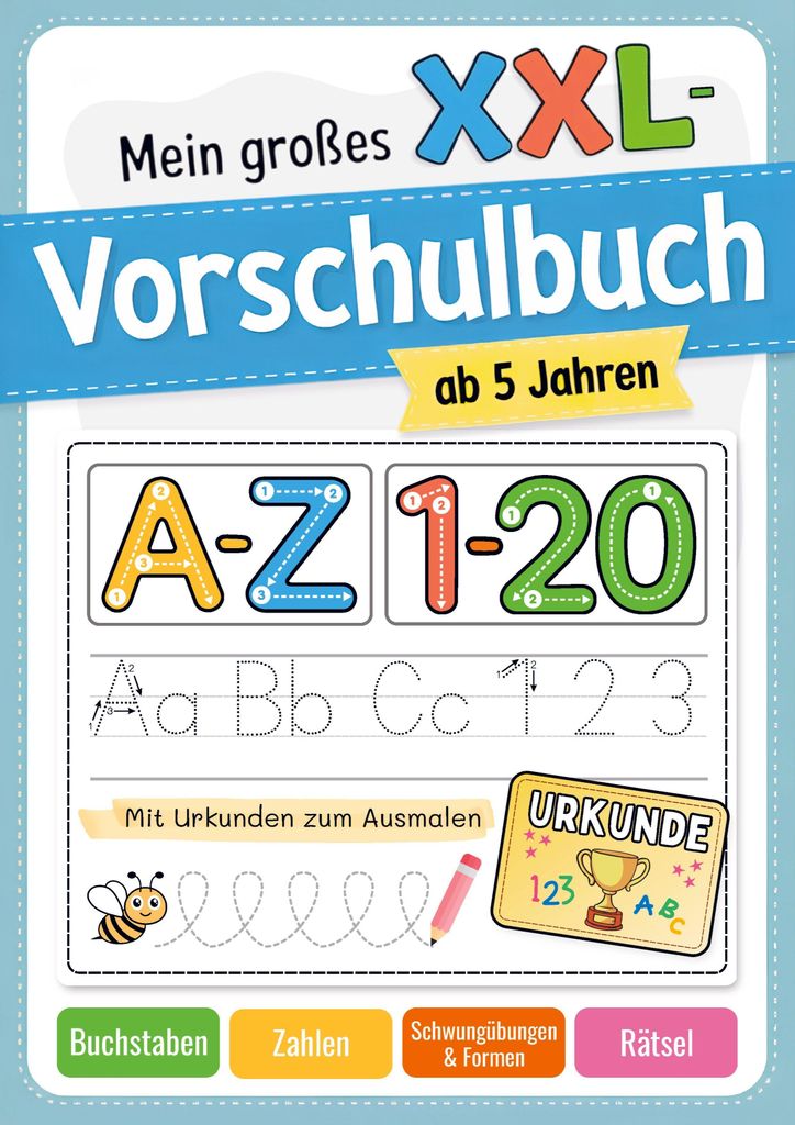 Mein großes XXL-Vorschulbuch für Jungen und Mädchen ab 5 Produktbild 