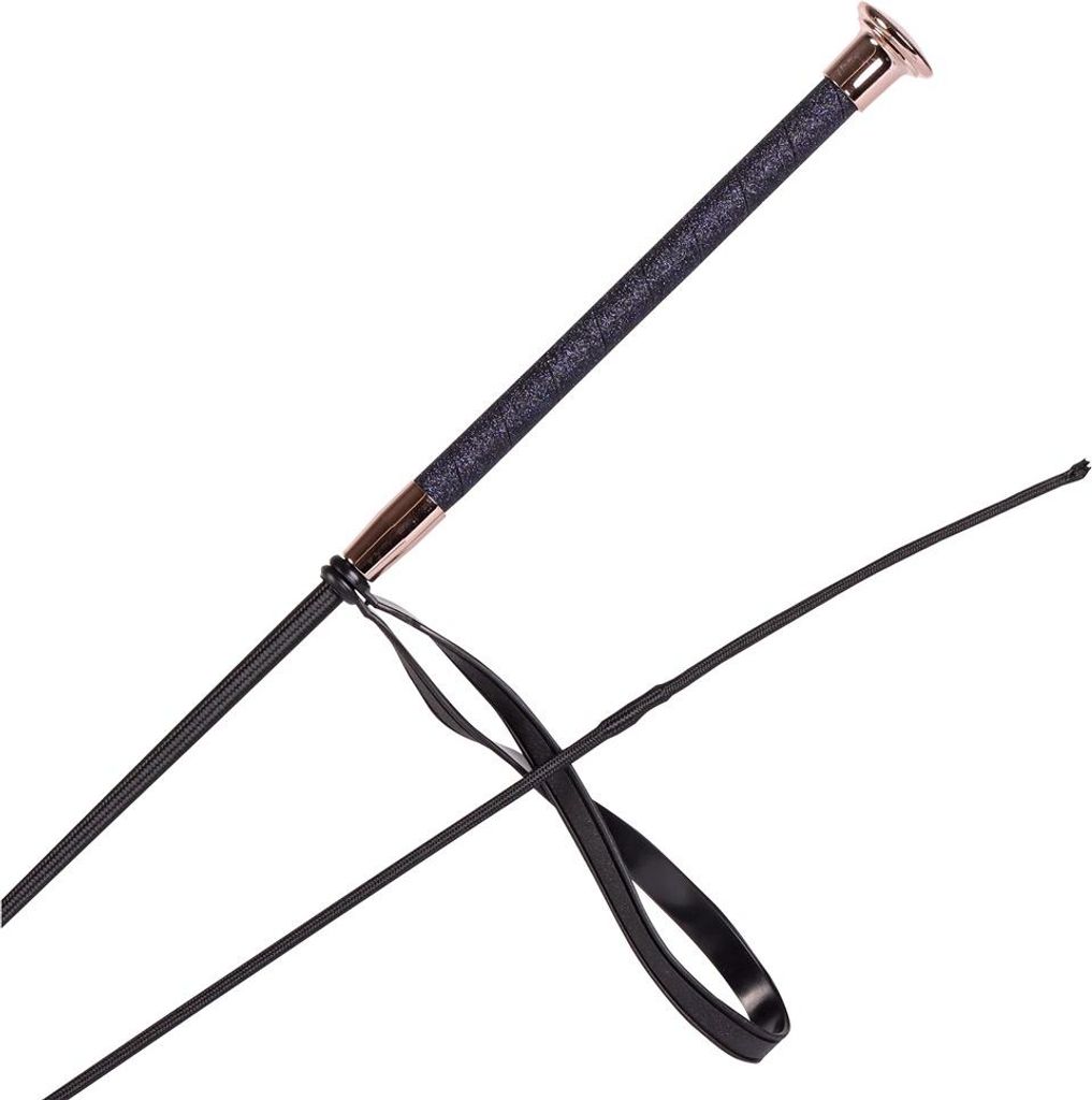Harrys Horse Reitgerte Lux eclipse dunkelblau mit Glitzer, Größe:70 cm