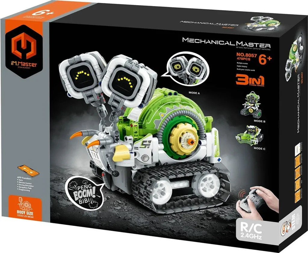 Jeu de construction robot 3 en 1 télécommandé IM.MASTER 478 pièces