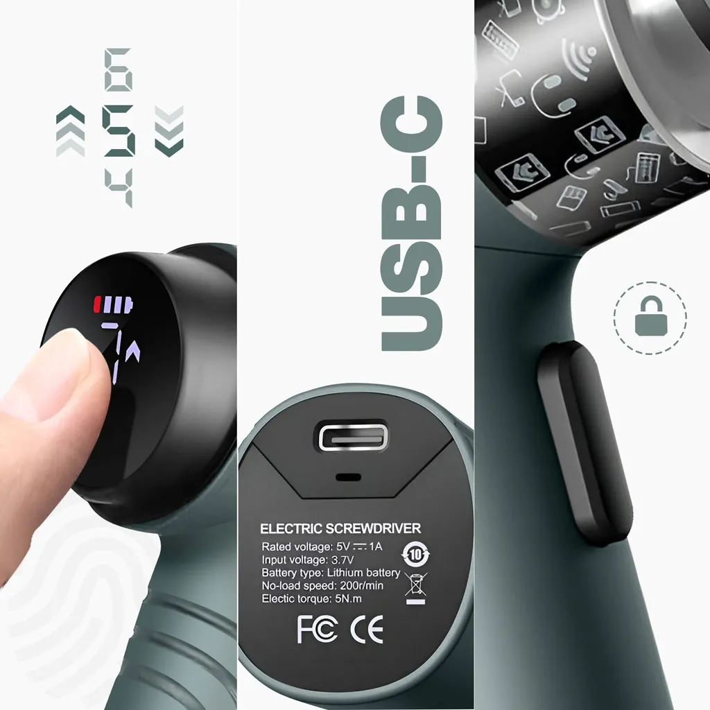 Visseuse Électrique à Puissance Variable et Jeu d'Embouts 36-en-1 Acier - 8