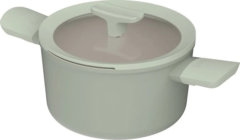 Pentola Induzione BergHOFF Balance Sage 20cm con Coperchio Vetro