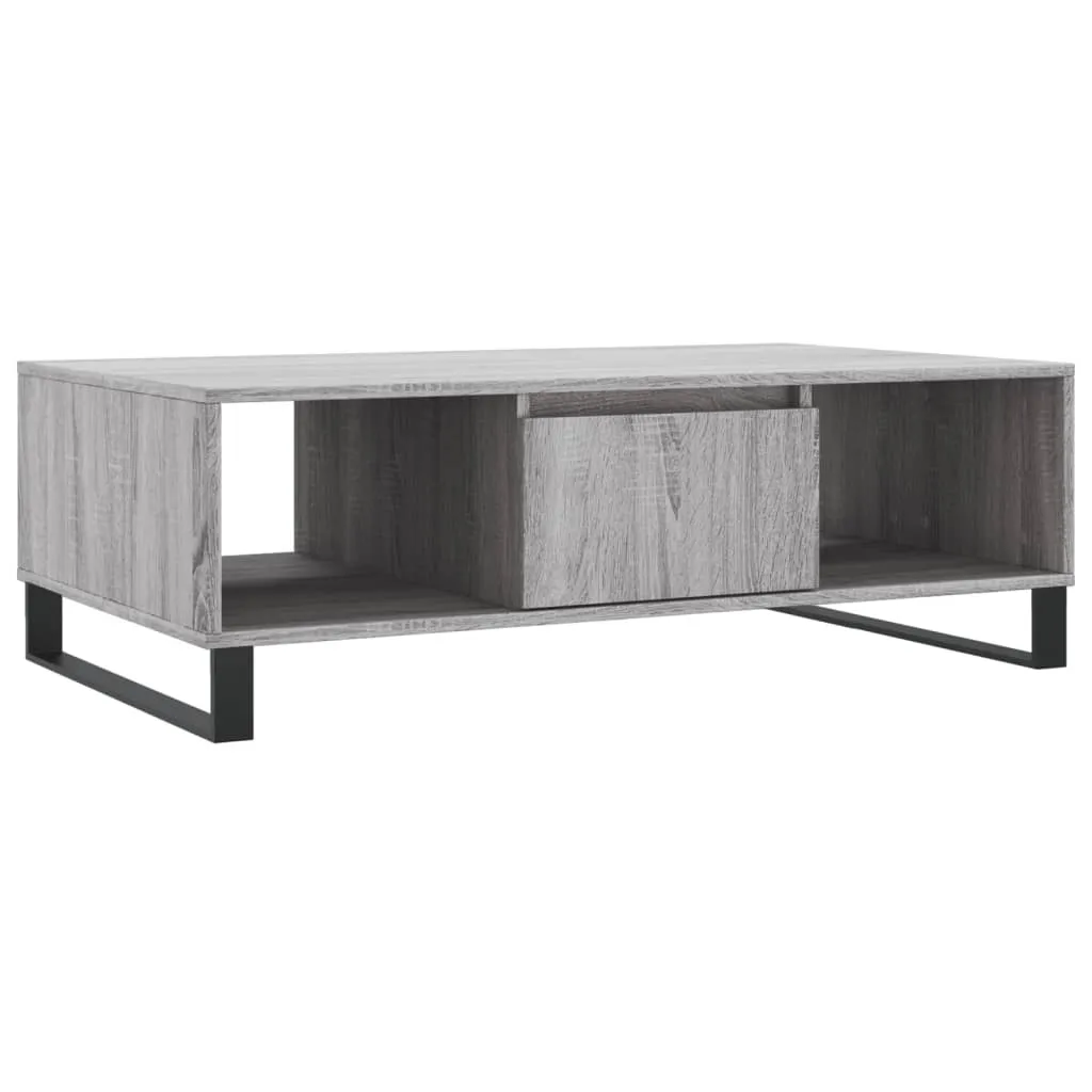 Tavolino Grigio Sonoma 104x60x35 cm - Tavolo da Salotto Moderno Legno
