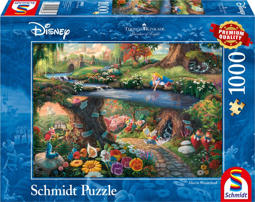 Schmidt Spiele Thomas Kinkade: Painter of Light - Disney - Alice im