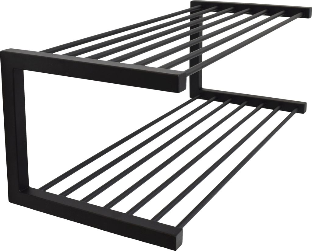 LOFT42 Hall Wandschuhregal – Metall – Schwarz Produktbild 2