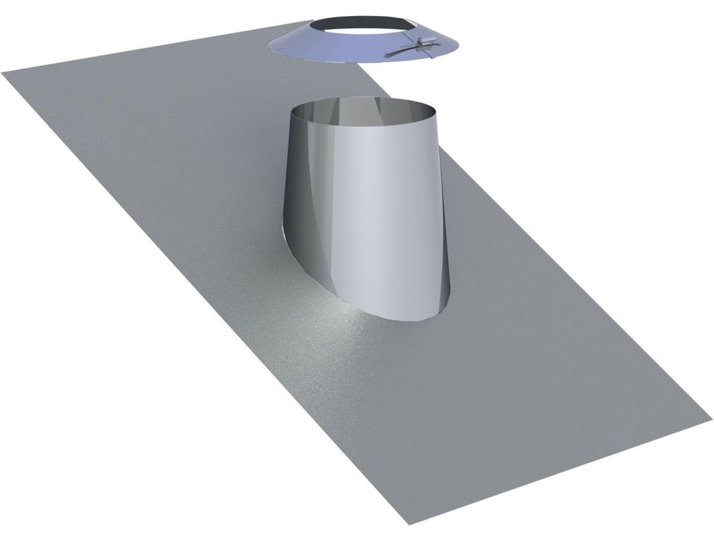Jeremias DW-FU Dachdurchführung Ø 250 mm 26-35 Grad Bleirand Wetterkragen Konus 150 mm Edelstahl Abgassystem