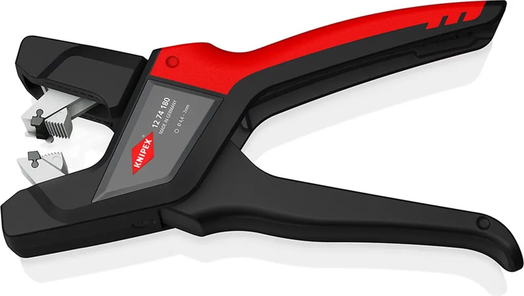 Pince à dénuder automatique Knipex 12 74 180 SB pour câbles PUR et PVC