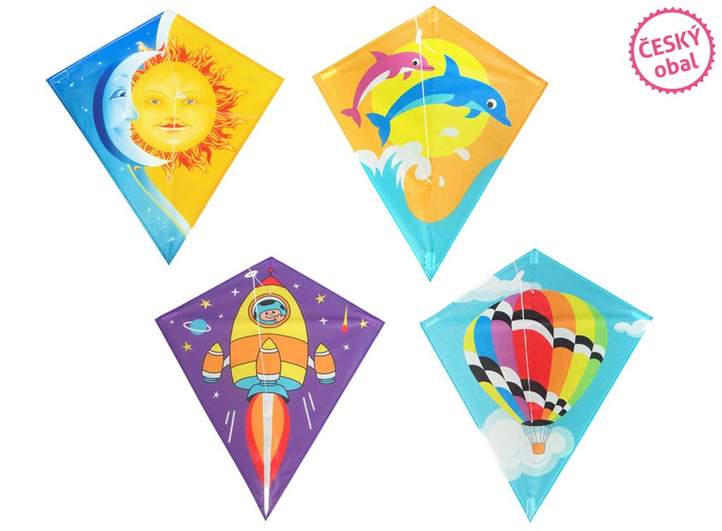 Fliegender Drachen, Rhombus, Nylon, 60 x 70 cm – Český obal