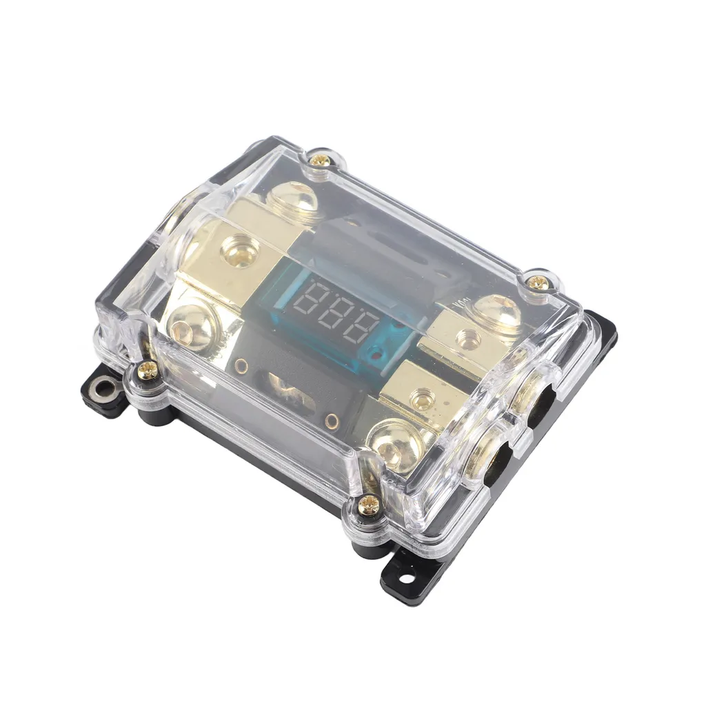 Portafusibili Di Alimentazione Per Auto Con Display Digitale – Scatola Distribuzione Stereo 250A, In Metallo E Plastica - 2