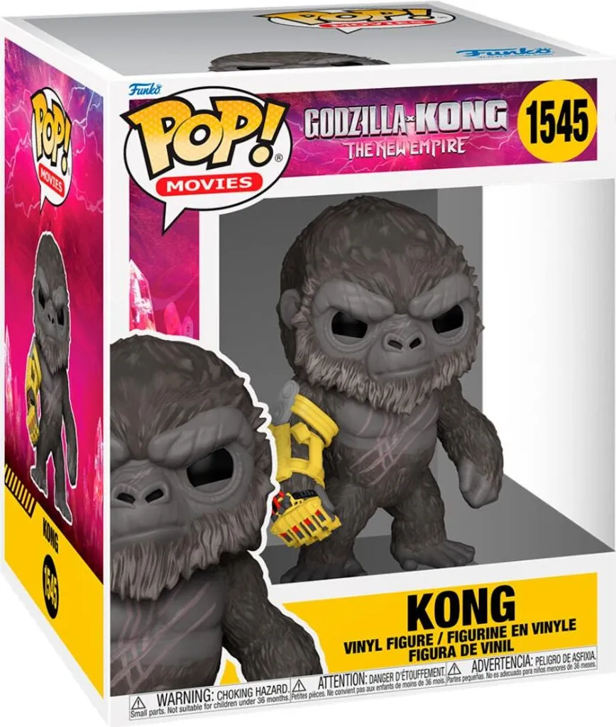Set de 2 figurines de collection Godzilla et Kong articulées en PVC