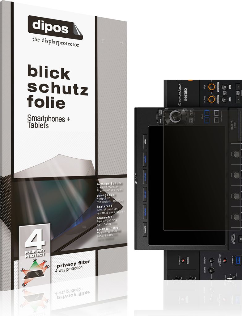 Blickschutzfolie für Pioneer XDJ-AZ matt Schutzfolie Folie Display Schutz dipos