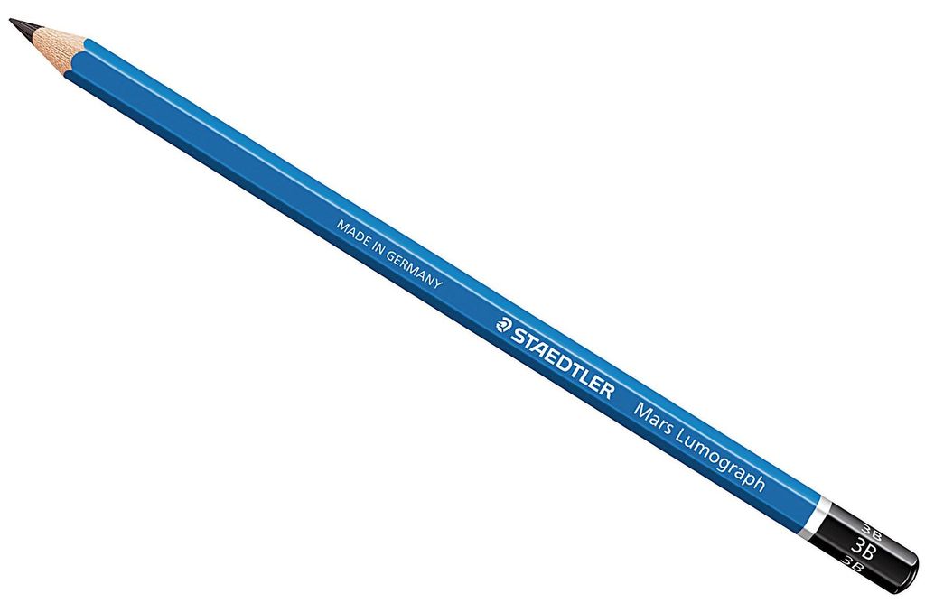 STAEDTLER 96091010 Bleistift Mars Lumograph, 3B, blau – Immagine del prodotto 