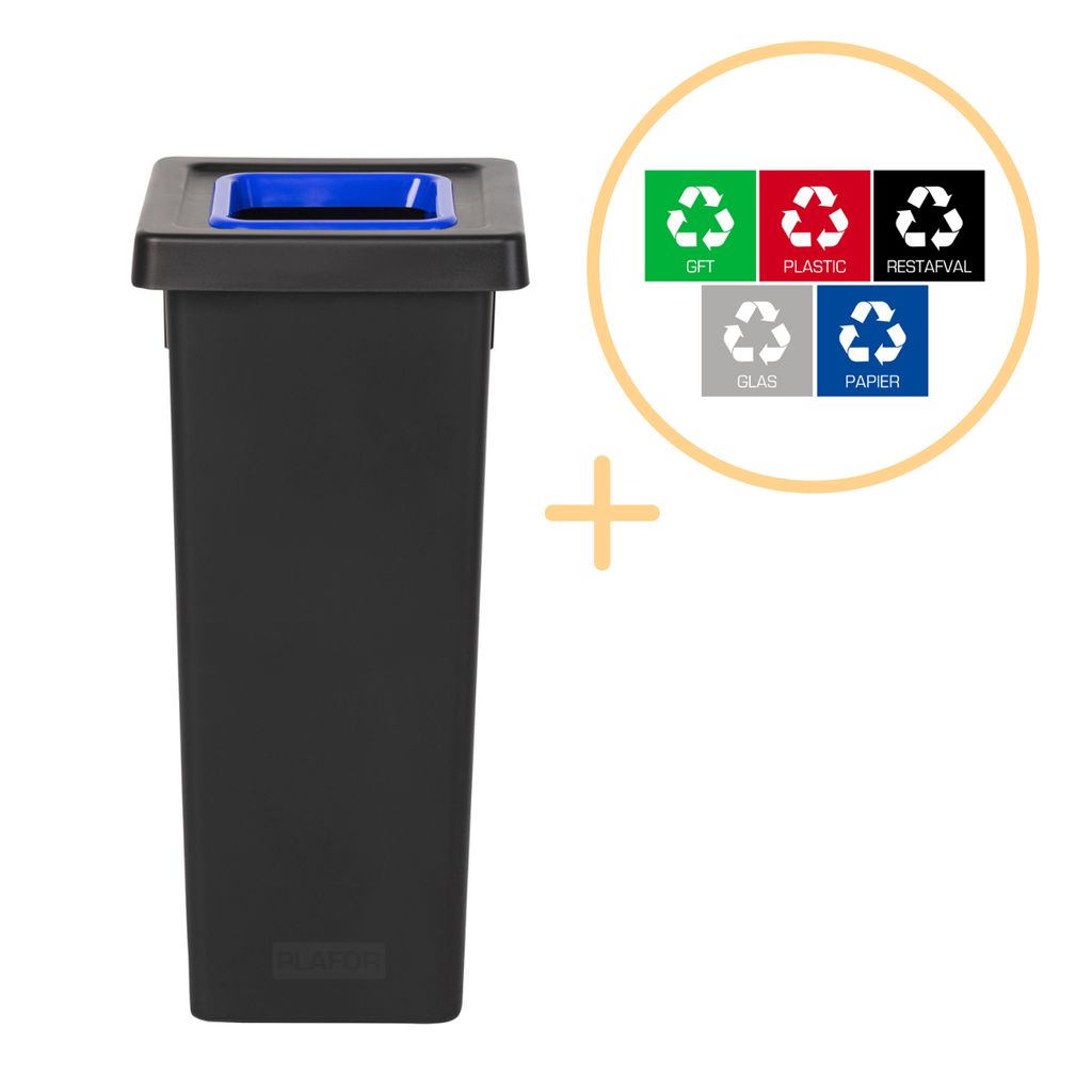 Plafor - Fit Bin 53l - Recycling - Blau