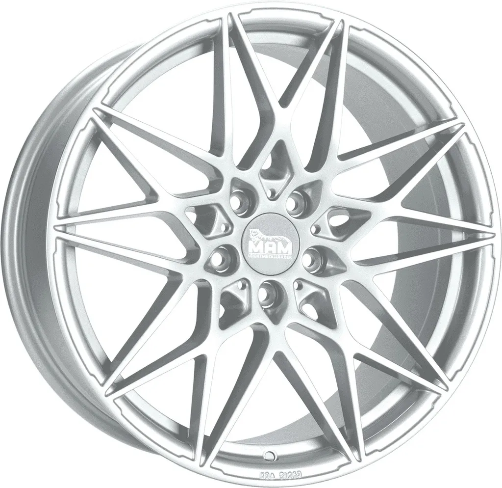 Jantes alliage MAM B2 20 pouces 5x120 ET35 Argent pour votre voiture