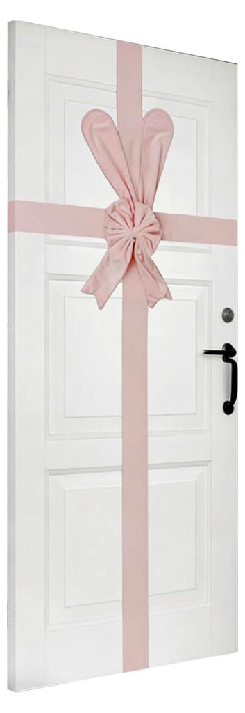 Türschleifen Dekoration - Verstellbares Bindeband in Hasenohr-Form - Für Haustür, Wohnung, Schule, Party, Kamin und Kleiderschrank