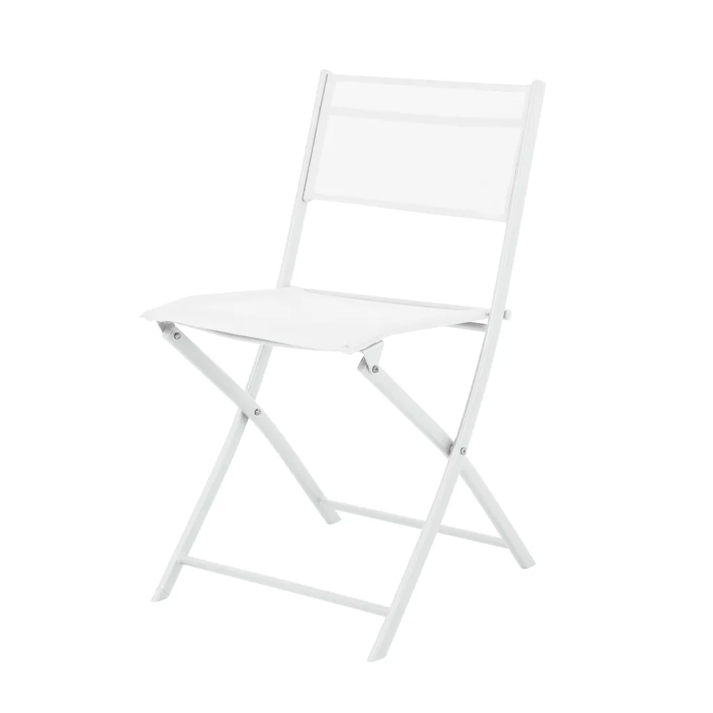 Set balcon pliable pour petits espaces - Solution gain de place blanc - 5