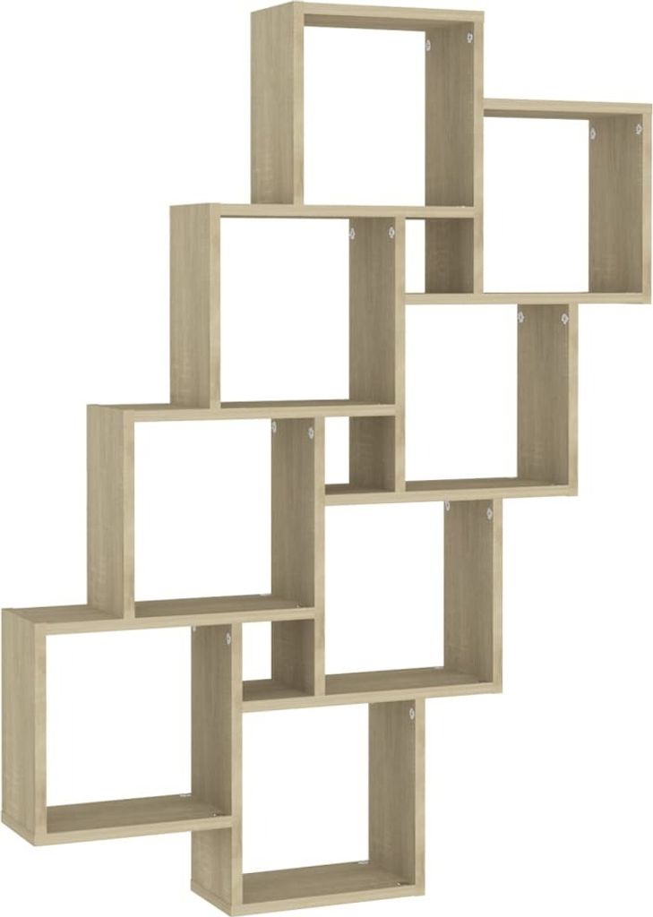 vidaXL Étagère cubique Chêne Sonoma 90x15x119 cm Matériau Image du produit 