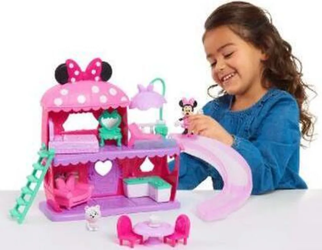 Figurine Minnie Mouse Playset transportable avec effets sonores rigolos