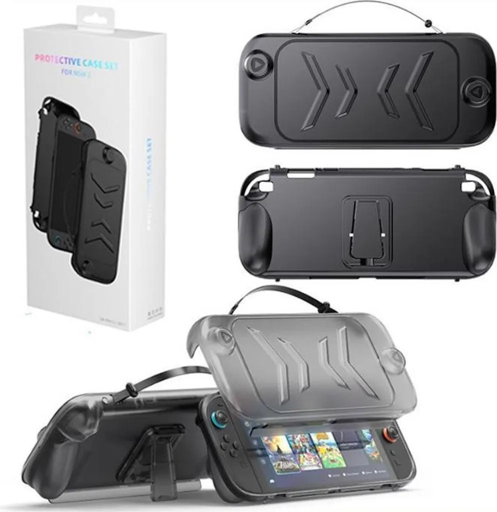 Custodia Protettiva Nintendo Switch 2 TPU | Supporto Stand e Anti-Urti - 2