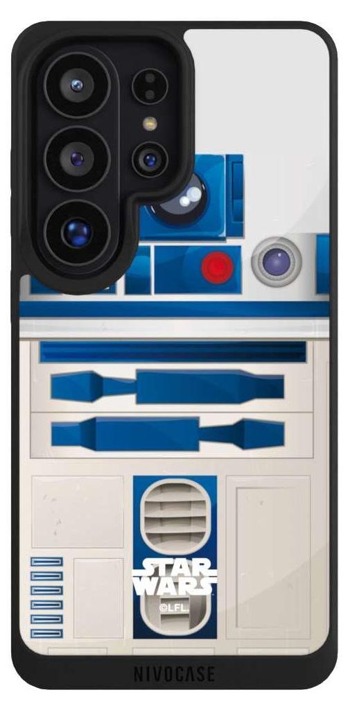 NIVOCASE Handyhülle für Samsung Galaxy S26 Ultra Hülle NIVOpure Case Schwarz Fanartikel Star Wars R2D2