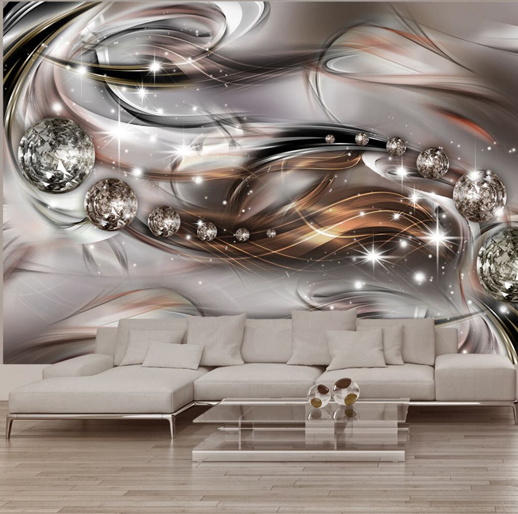 Fototapete selbstklebend Abstrakt 294x210 cm Tapete Wandtapete Wandbilder Klebefolie Dekofolie Tapetenfolie Wand Dekoration Wohnzimmer - Diamant a-...