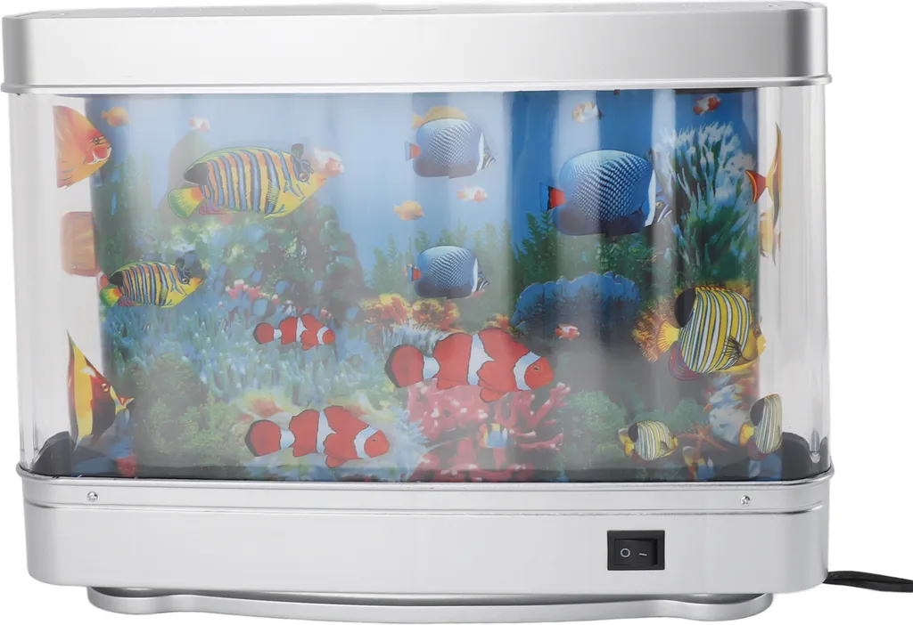 Lampe Aquarium LED Poissons Artificiels Décorative Silencieuse - 22cm