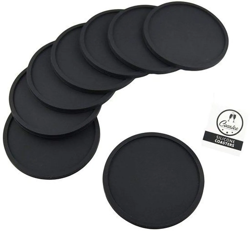 Patin silicone noir antidérapant lot de 8 pour meuble salon et cuisine
