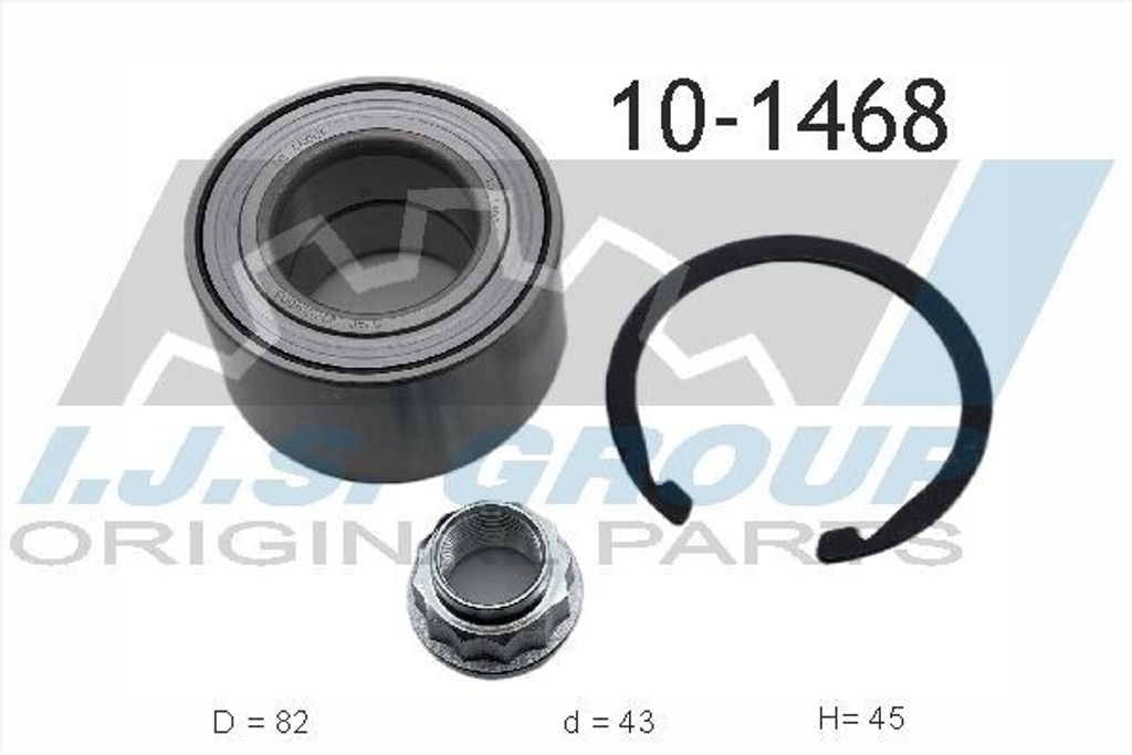 IJS GROUP Radlagersatz Links Rechts Vorne für TOYOTA RAV 4 II (CLA2, XA2, ZCA2, ACA2) 82mm 10-1468