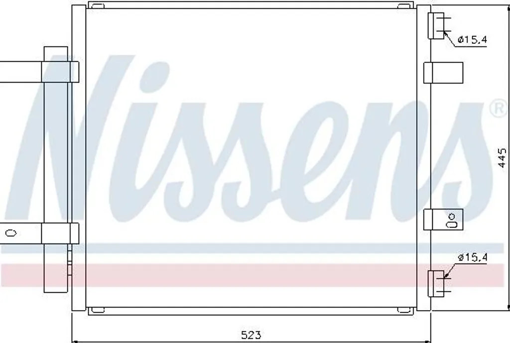 Condenseur de climatisation Nissens 94866 OE C2C026832 pour Jaguar XJ