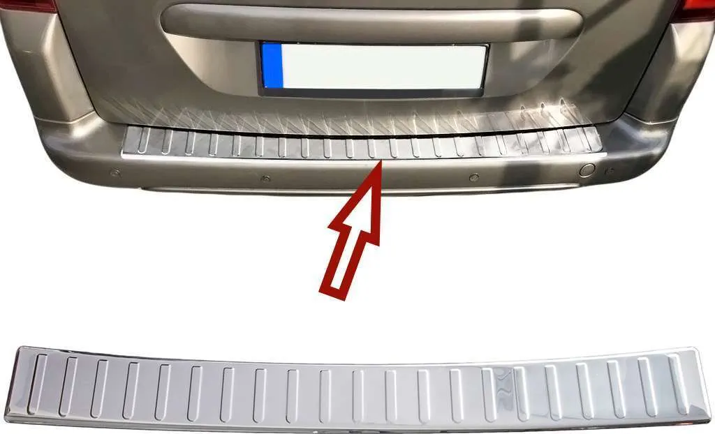 Protection Pare-Chocs Inox Citroën Berlingo II & Partner Tepee avec Rebord