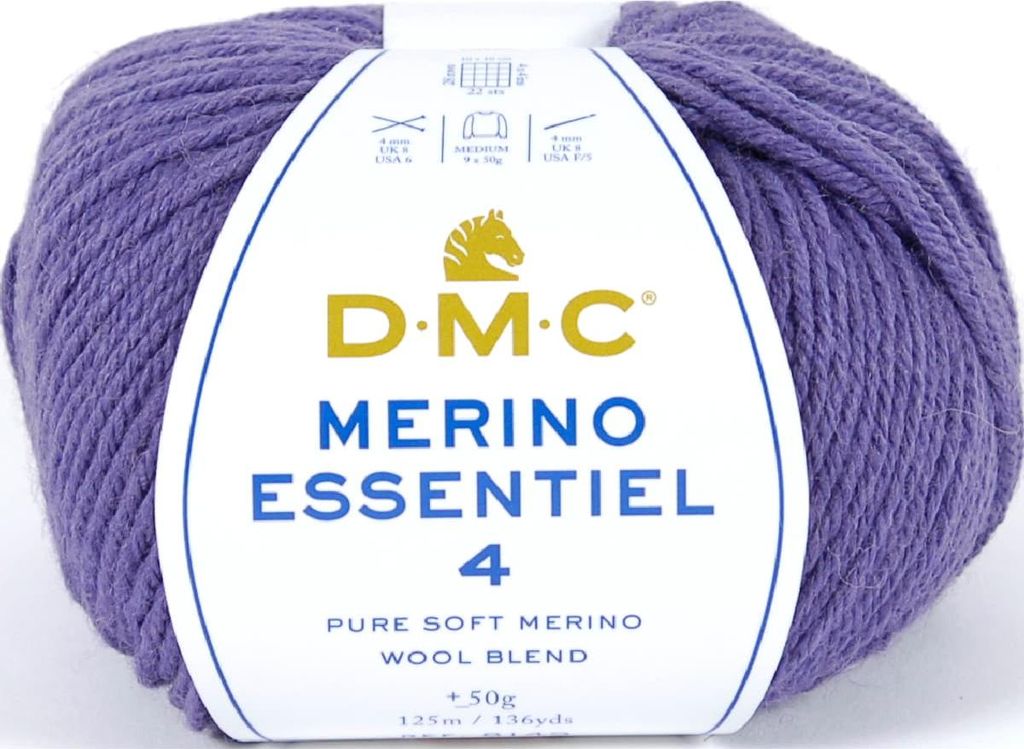 DMC Merino Essentiel-4 – hochwertiges Aran-Garn aus 50 % Wolle & 50 %.Polyacryl, 8149, (Farbe 861)