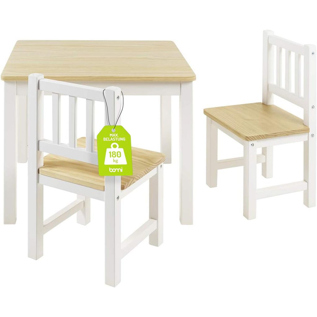 Ensemble de sièges pour enfants Amy, blanc naturel (BY) Image du produit 