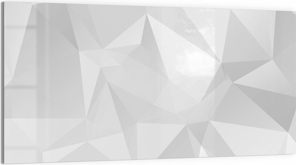 DEQORI Magnettafel Glas 100x50 cm 'Geometrisches Muster' beschreibbar Whiteboard
