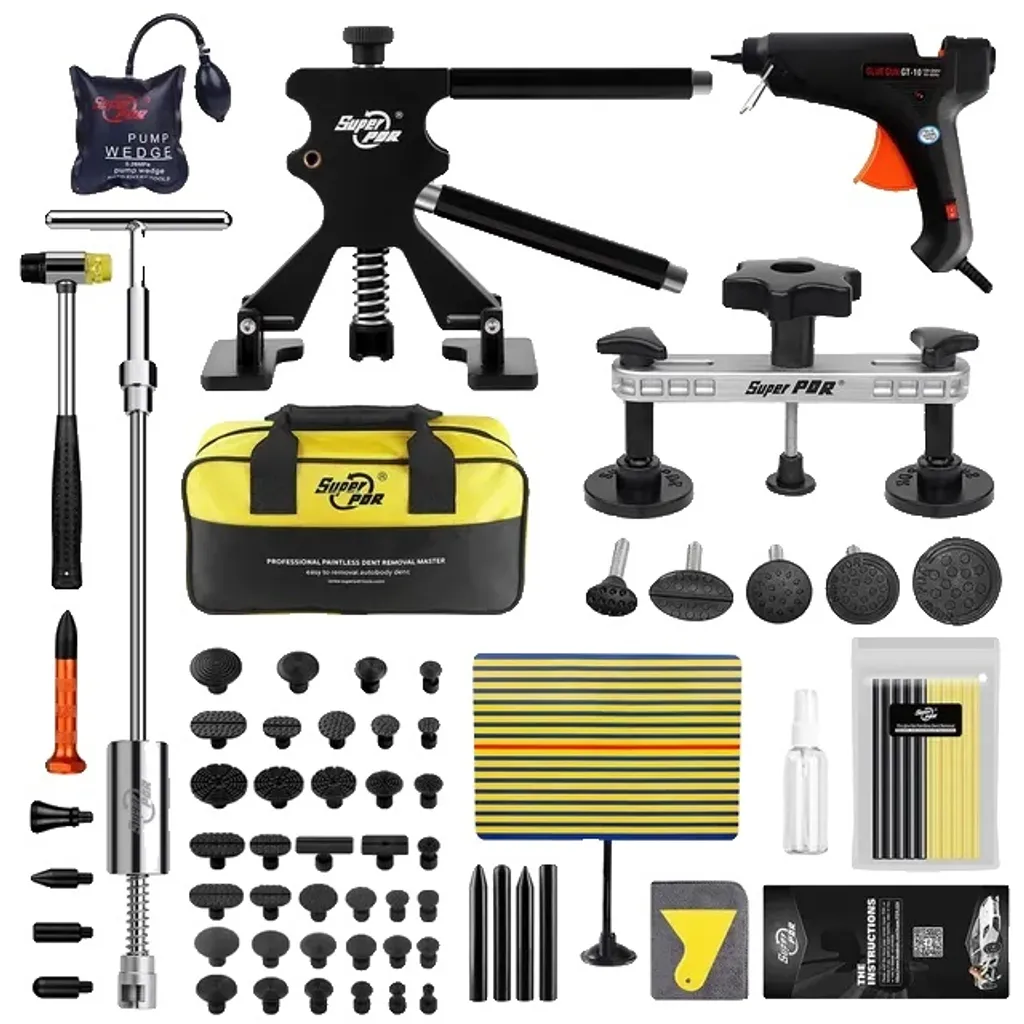 Kit réparation bosses sans peinture outils carrosserie 25 pièces Pro