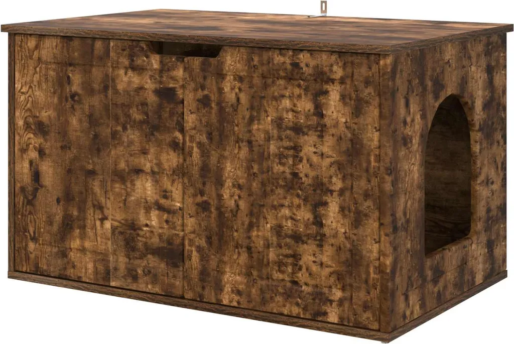 Mobile Casetta per Gatti vidaXL 85x55 cm Rovere Affumicato