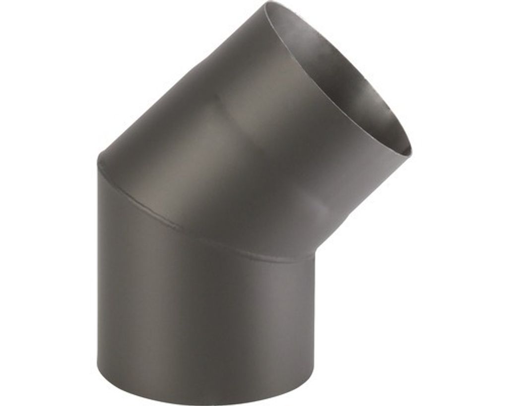 Rauchkrümmer 120/45 mm schwarz dickwandig Produktbild 