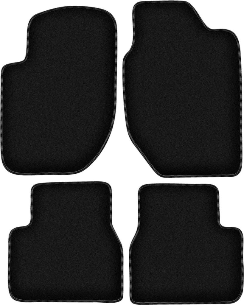 Wielganizator Velours-Autoteppiche – passend für Land Rover Freelander I (SUV, Bj. 1996-2006) – schwarz, passgenau, mit Befestigungen set 4 Stk.