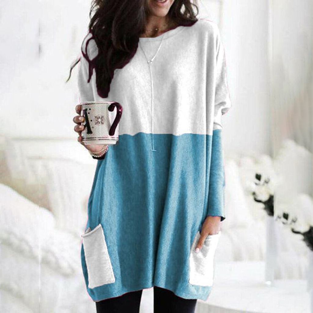 OXKNIT Damen Tshirt Langarm - Vintage Rosa Mit Streifen, Baumwolle, Retro Style