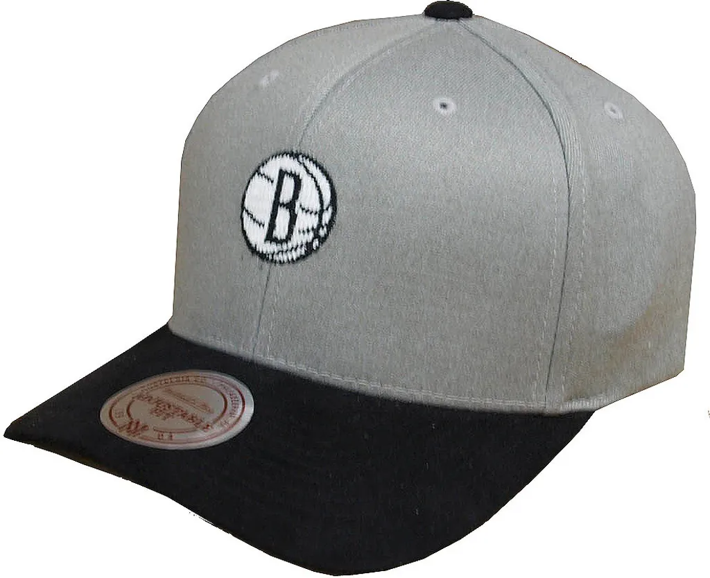 Snapback Brooklyn Nets Mitchell & Ness Hyper Tech Wool Crown Nero