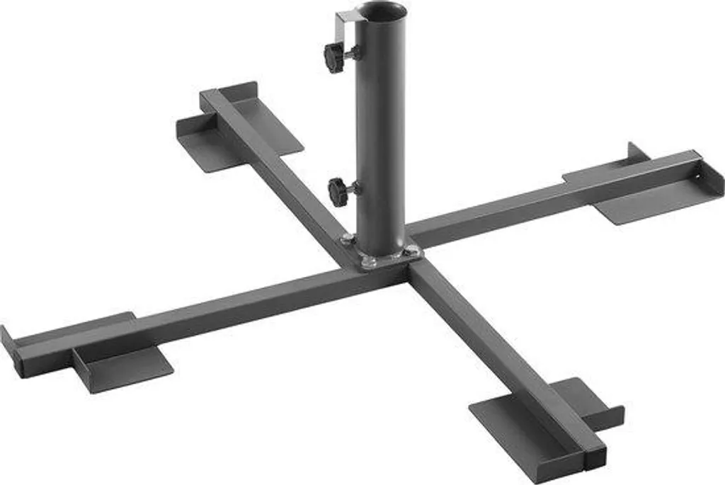 Dalle de lestage en acier 822-15 pour socle de parasol 36 kg grise